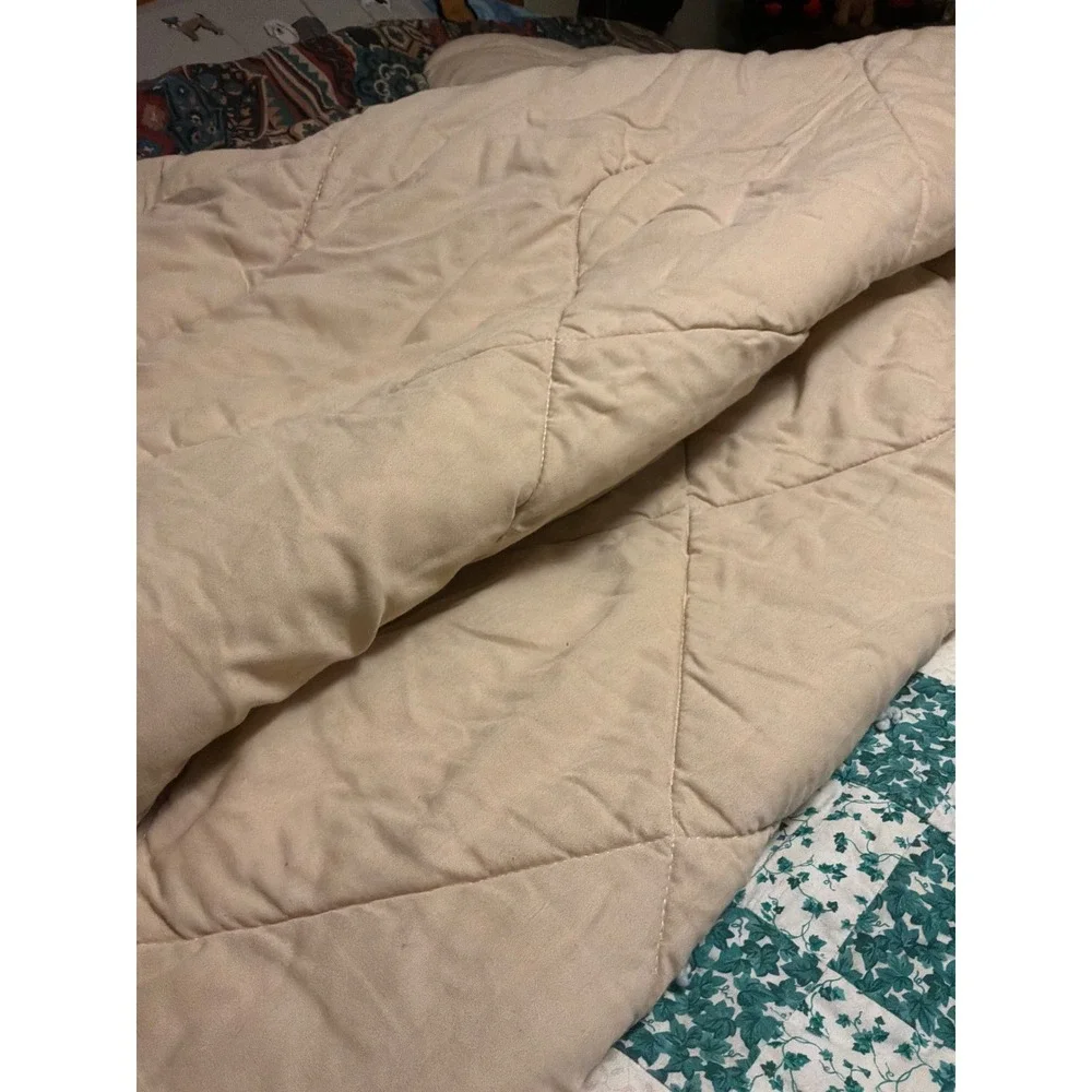 Vtg Bohemian Patchwork Quilted Comforter Paisley Floral Multi‎ Color Full Queen
